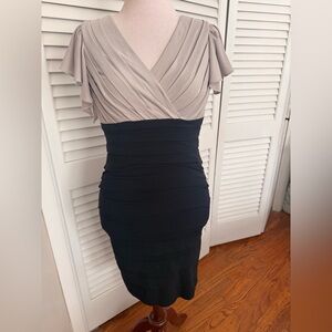 dressbarn Black and Cream Dress